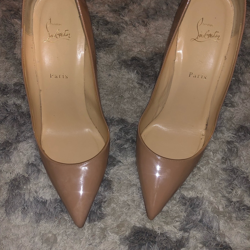 Christian Louboutin Pigalles size 41 nude patent leather - Picture 5 of 6
